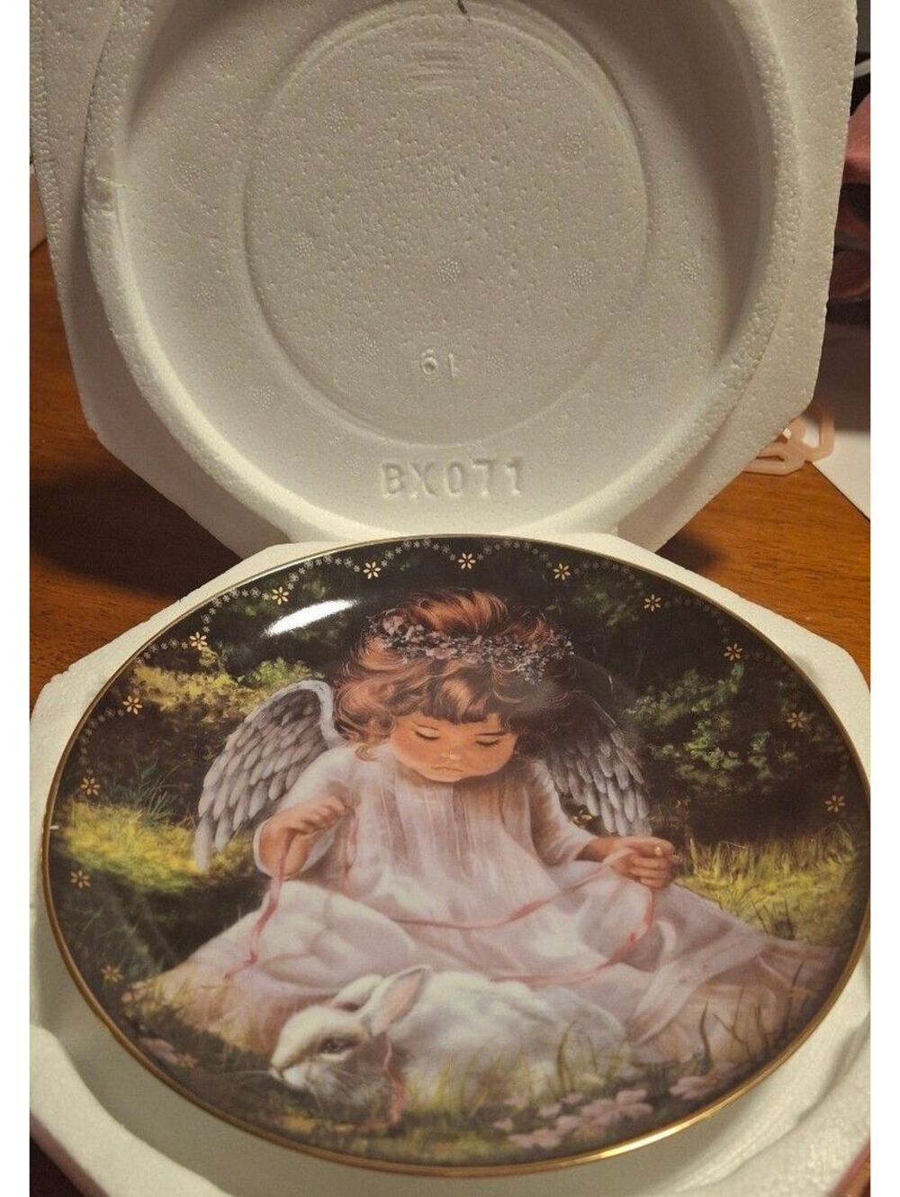 Vintage 1st Edition 'An Angel's Kindness' Collectible Plate